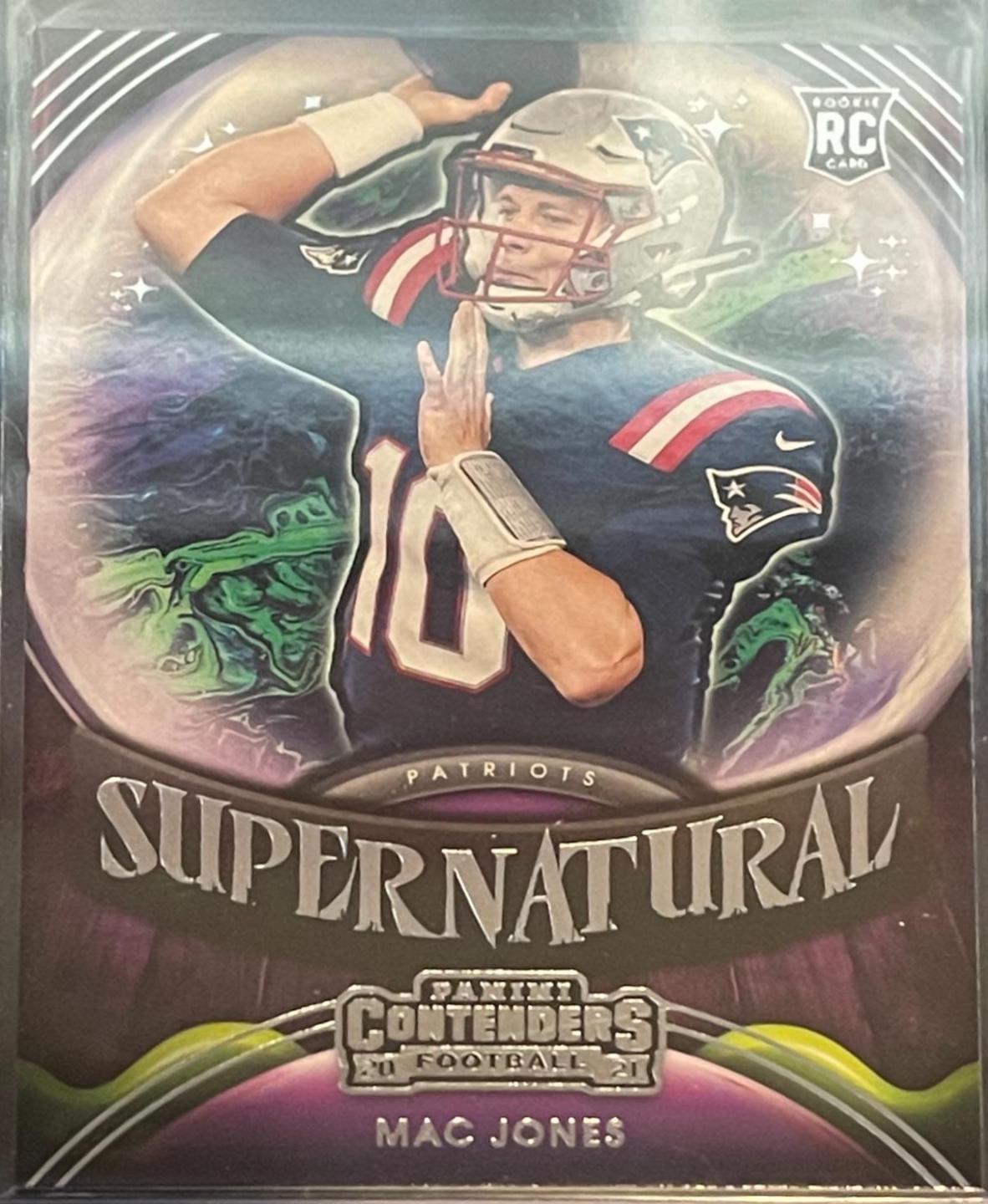 Mac Jones #SN-MJO Football Cards 2021 Panini Contenders Supernatural