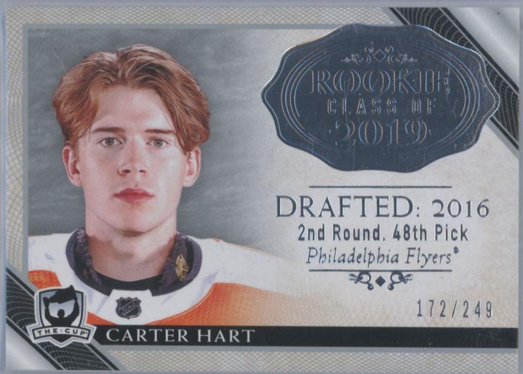 Carter Hart #2019-CH Hockey Cards 2018 Upper Deck the Cup Rookie Class of 2019