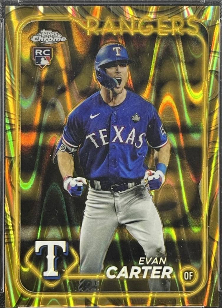 Evan Carter [Gold RayWave Refractor] #71 Prices | 2024 Topps