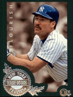 Wade Boggs #87 Baseball Cards 1996 EMotion XL