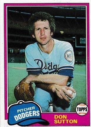 Don Sutton #605 Baseball Cards 1981 Topps