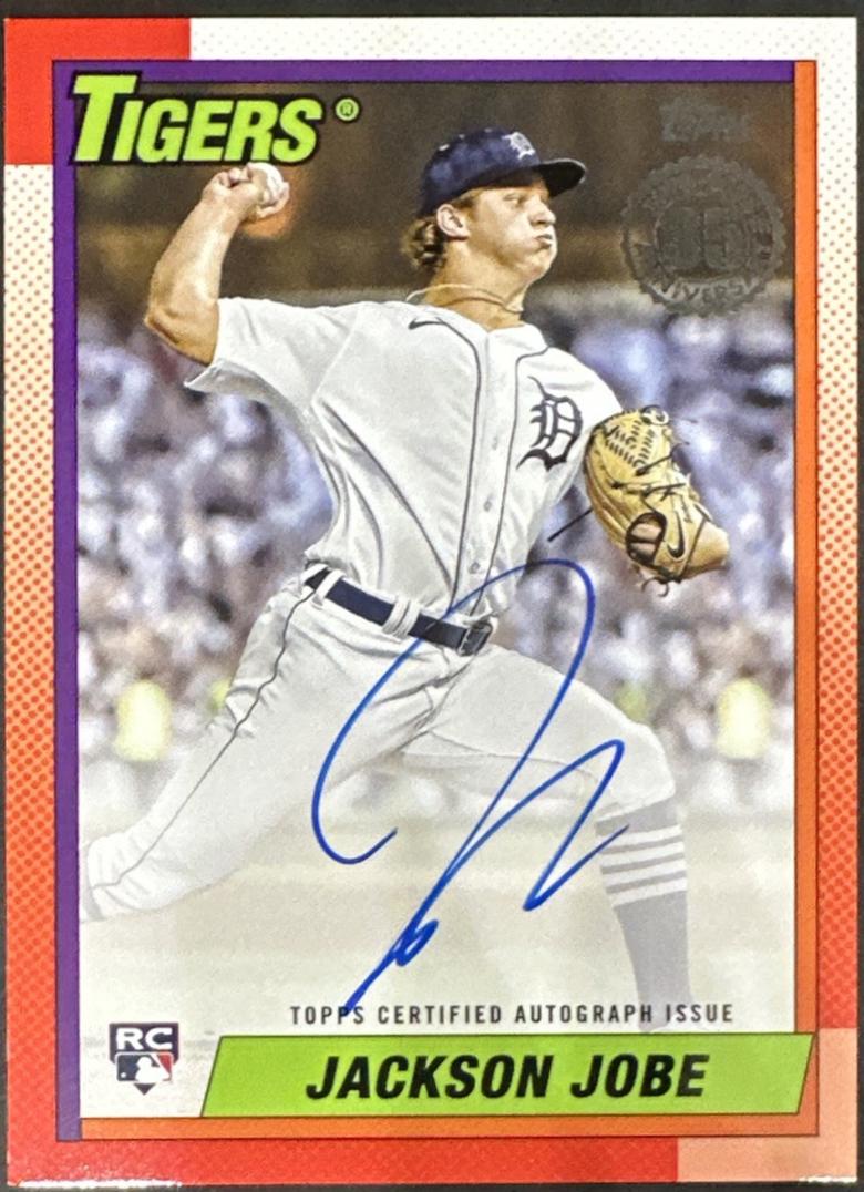 Jackson Jobe #90A-JJE Baseball Cards 2025 Topps 1990 Autograph