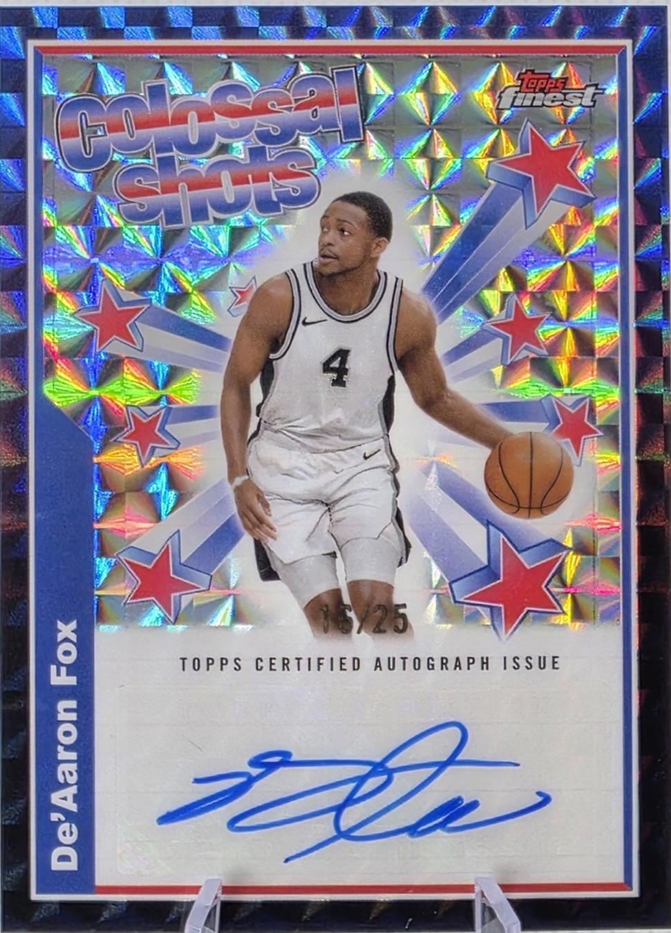 De'Aaron Fox [Black Geometric Refractor] #BSA-DF