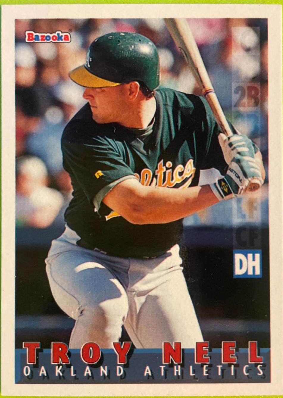 Troy Neel #29 Baseball Cards 1995 Bazooka