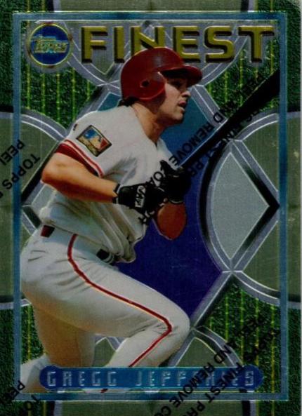 Gregg Jefferies #219 Baseball Cards 1995 Topps Finest Insert