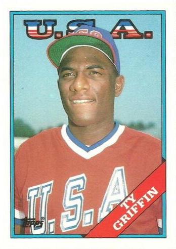 Ty Griffin #44T Baseball Cards 1988 Topps Traded Tiffany