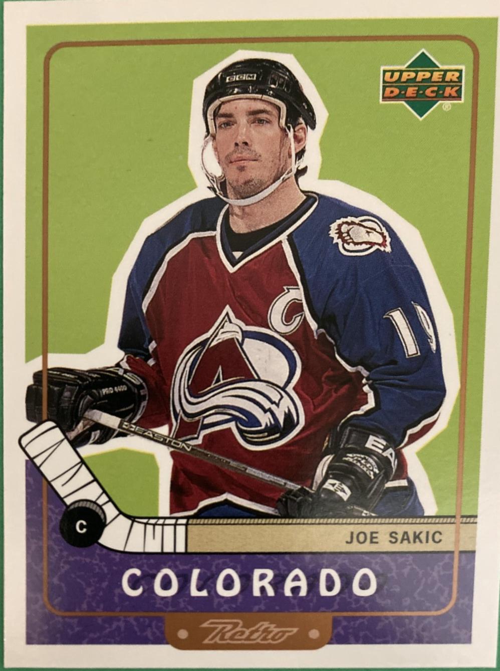 Joe Sakic #21 1999 Upper Deck Retro Hockey