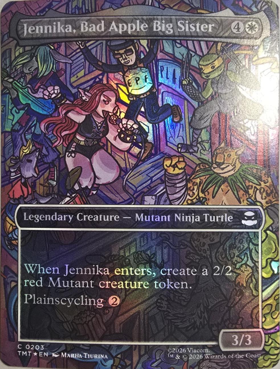 Jennika, Bad Apple Big Sister [Borderless Foil] #203 Prices