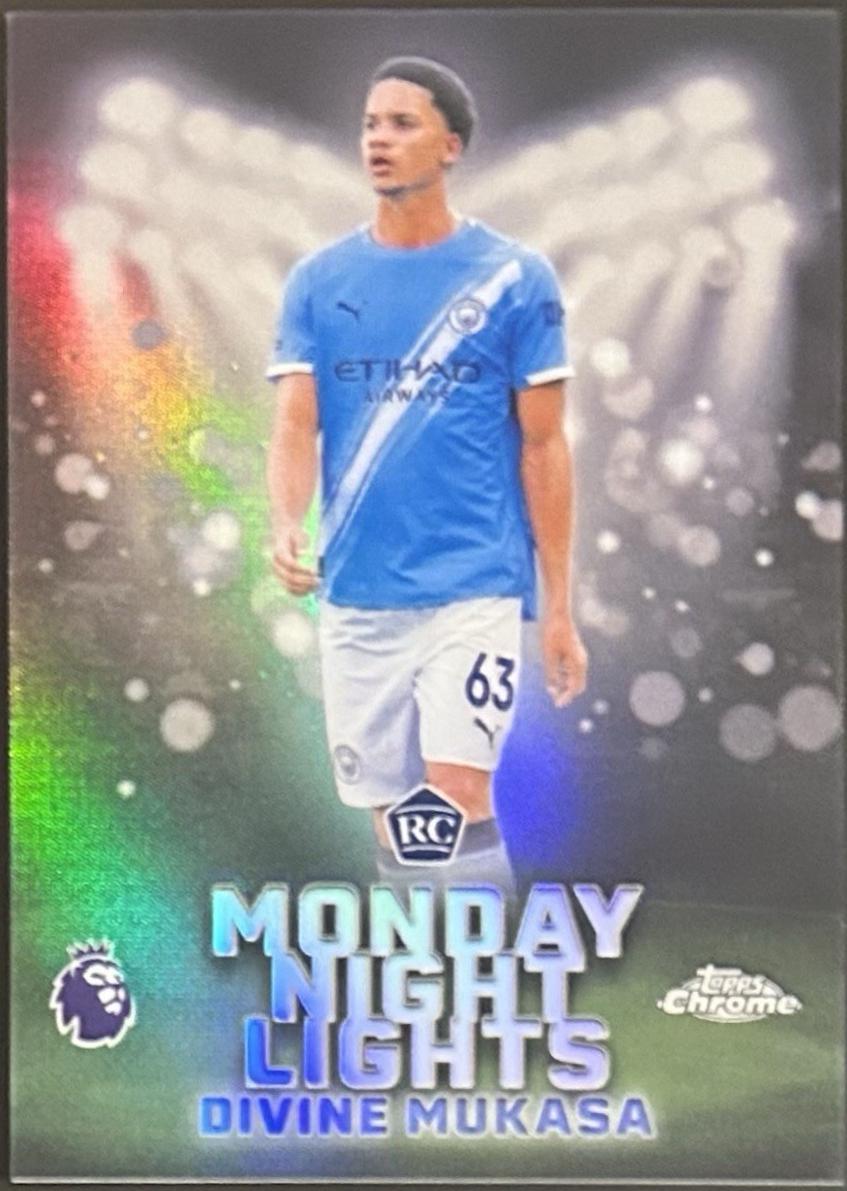 Divine Mukasa #MNL-8 2025 Topps Chrome Premier League Monday Night Lights