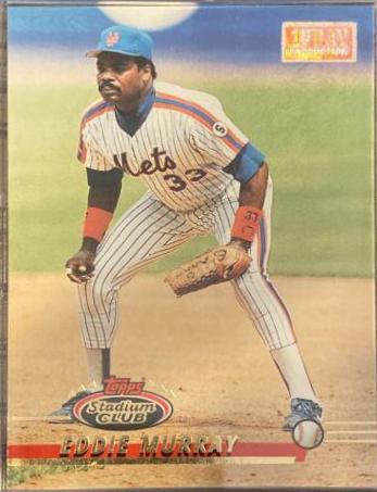 Eddie Murray #50 1993 Stadium Club 1st Day Production Baseball