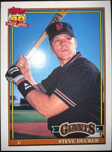 Steve Decker #29T Baseball Cards 1991 Topps Traded Tiffany
