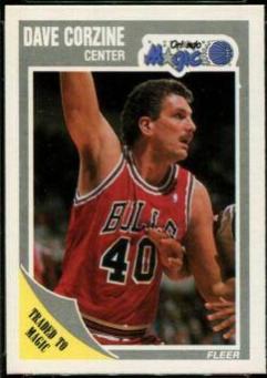 Dave Corzine #109 Basketball Cards 1989 Fleer