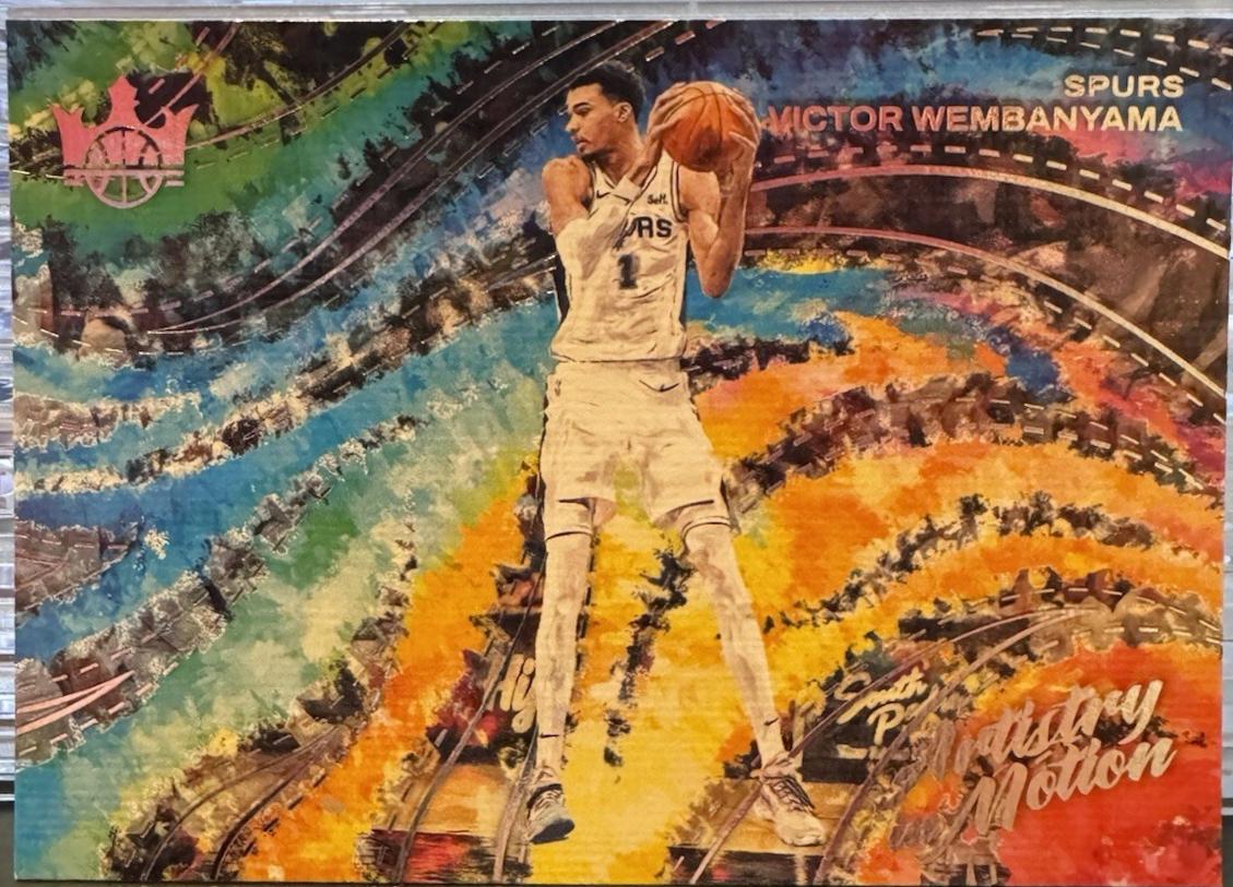 Victor Wembanyama #9 Basketball Cards 2024 Panini Court Kings Artistry in Motion