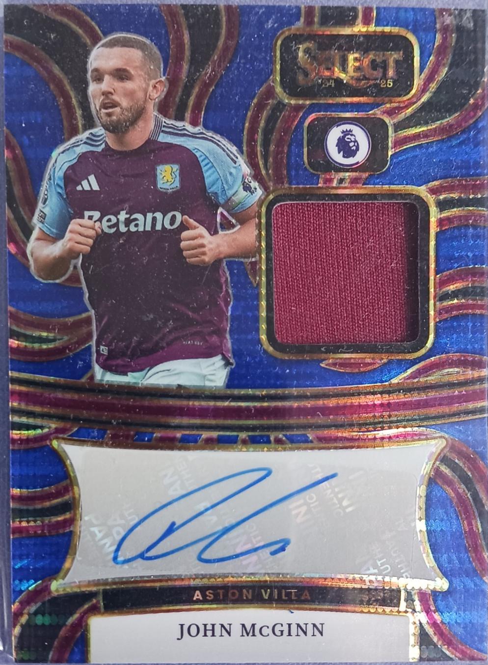 John McGinn #7 2024 Panini Select Premier League Autographed Memorabilia
