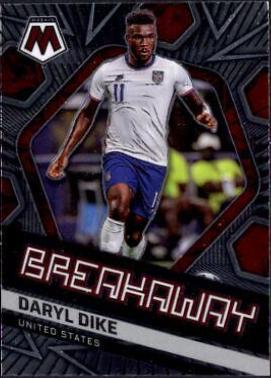 Daryl Dike #2 Soccer Cards 2021 Panini Mosaic Road to FIFA World Cup Breakaway
