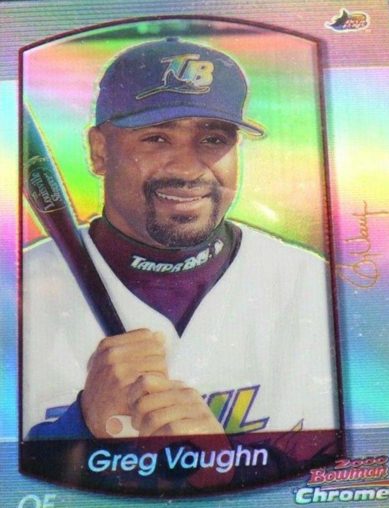 Greg Vaughn #10 Baseball Cards 2000 Bowman Chrome