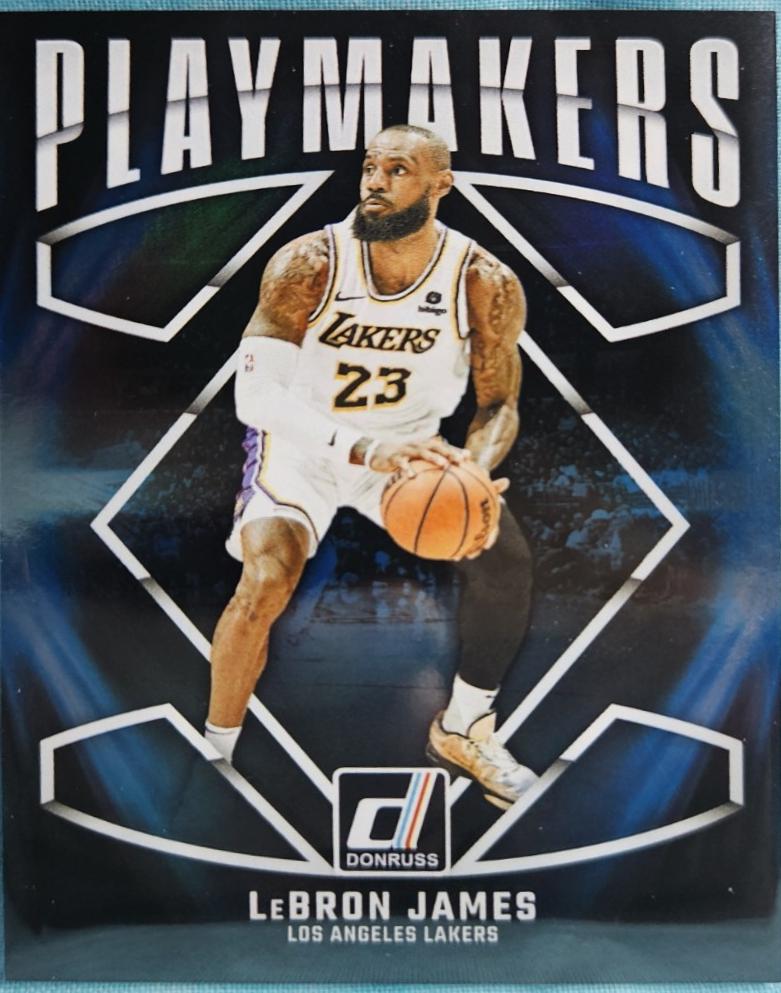 LeBron James #3 Basketball Cards 2024 Panini Donruss PlayMakers