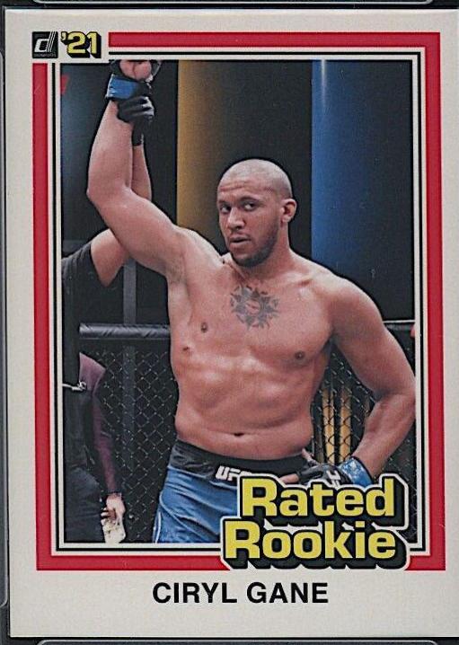 Ciryl Gane #RR7 Ufc Cards 2021 Panini Instant UFC Rated Rookie Retro