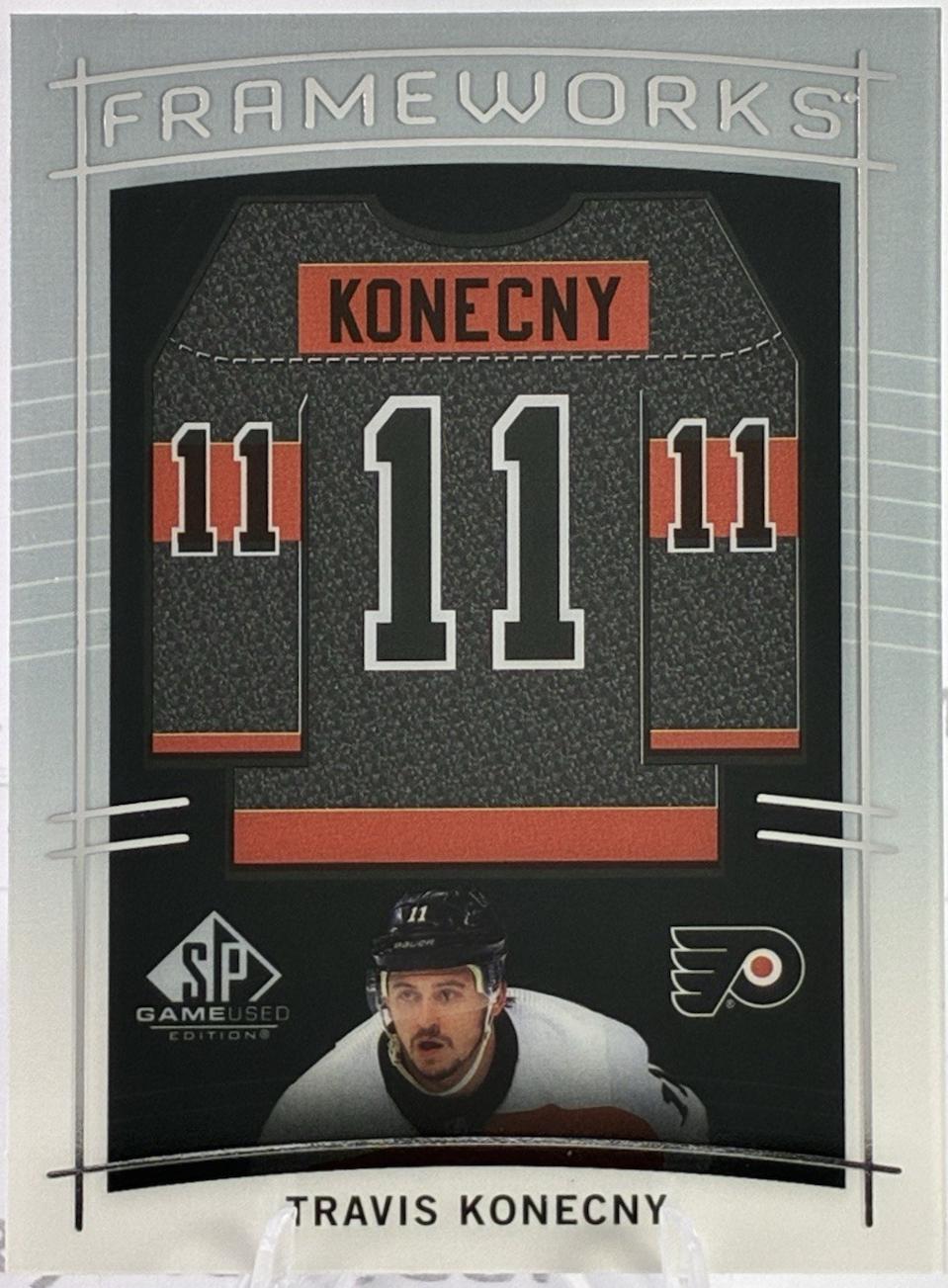 Travis Konecny #F-TK Hockey Cards 2024 SP Game Used Frameworks