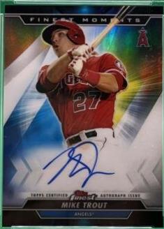 Mike Trout #MOMA-MT Baseball Cards 2020 Topps Finest Moments Autographs