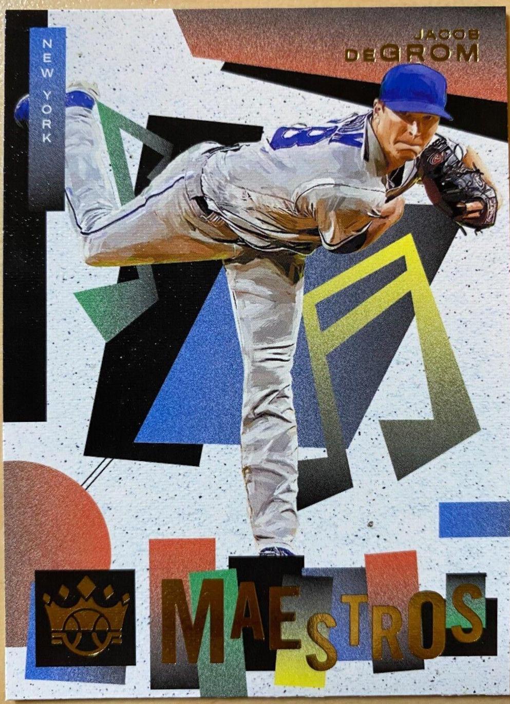 Jacob deGrom #M-5 Baseball Cards 2022 Panini Diamond Kings Maestros