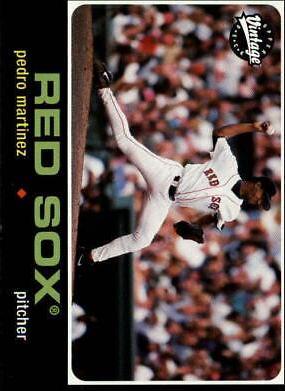 Pedro Martinez #72 Baseball Cards 2002 Upper Deck Vintage