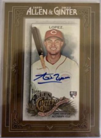 Alejo Lopez #MA-AL Baseball Cards 2022 Topps Allen & Ginter Mini Autographs