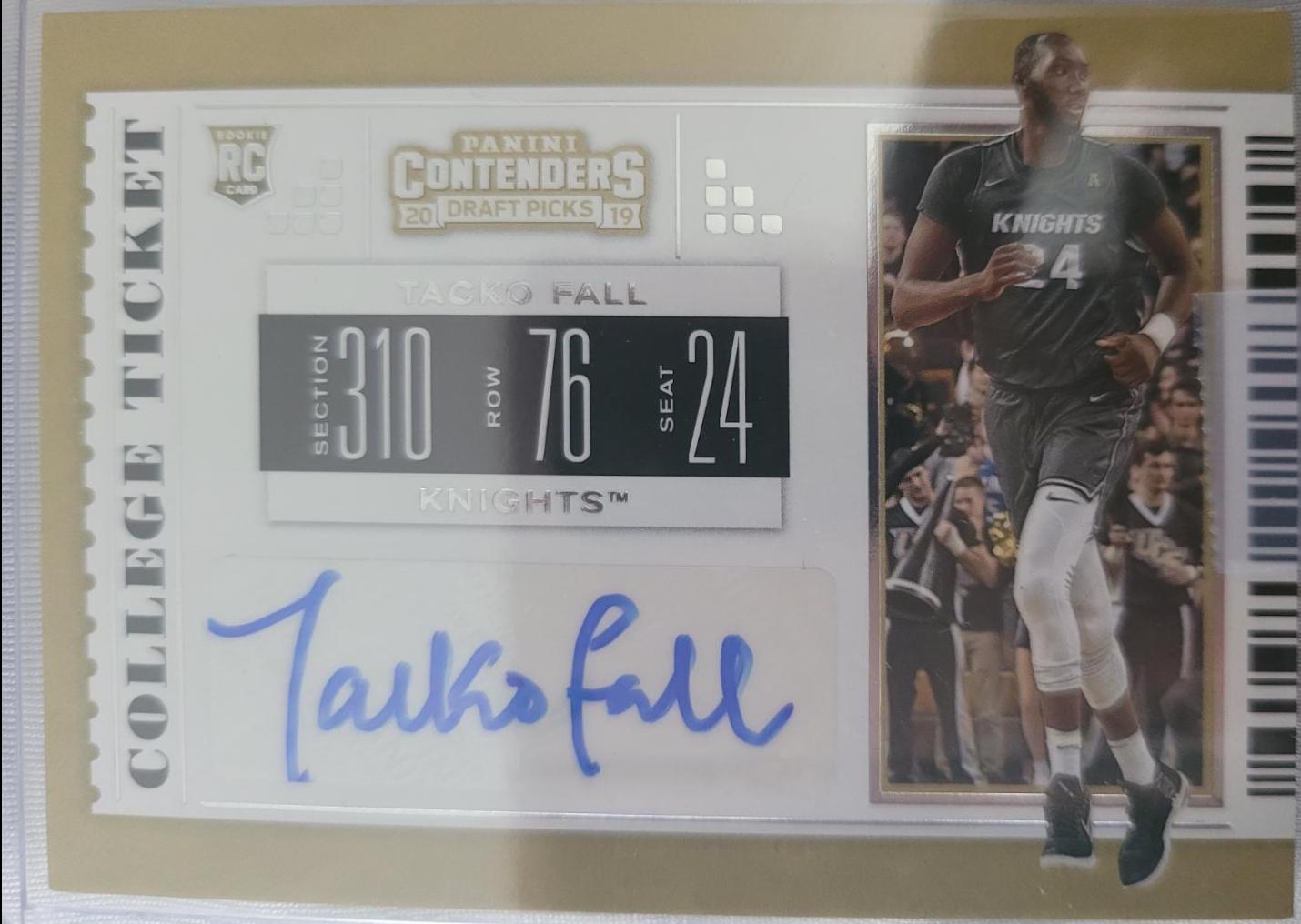 Taco Fall #118 Basketball Cards 2019 Panini Contenders Draft Picks
