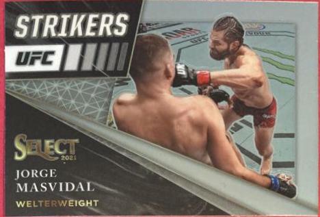 Jorge Masvidal #17 Ufc Cards 2021 Panini Select UFC Strikers