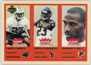 Chris Gamble, Dunta Robinson, DeAngelo Hall