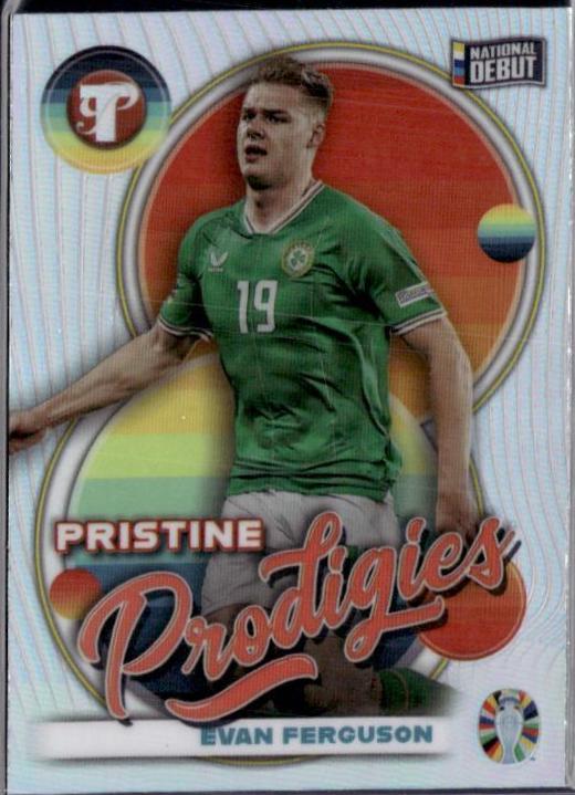 Evan Ferguson #PP-EF Soccer Cards 2023 Topps Pristine Road to Euro 2024 Prodigies