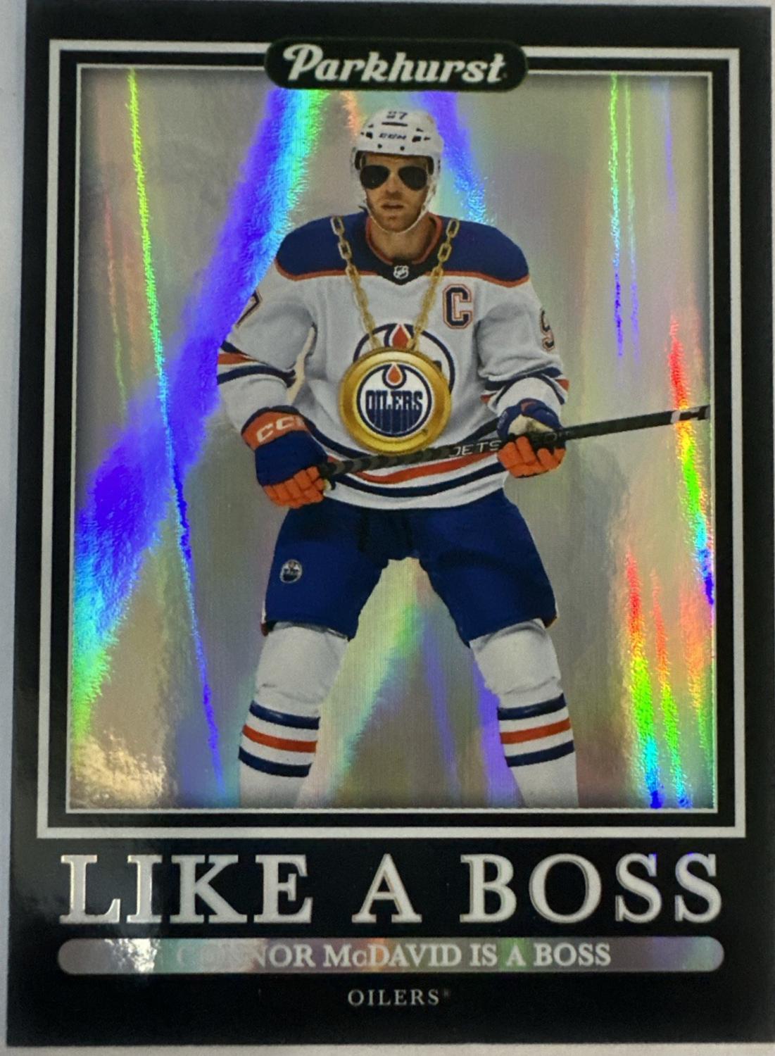 Connor McDavid #LB-1 Hockey Cards 2023 Parkhurst Like a Boss