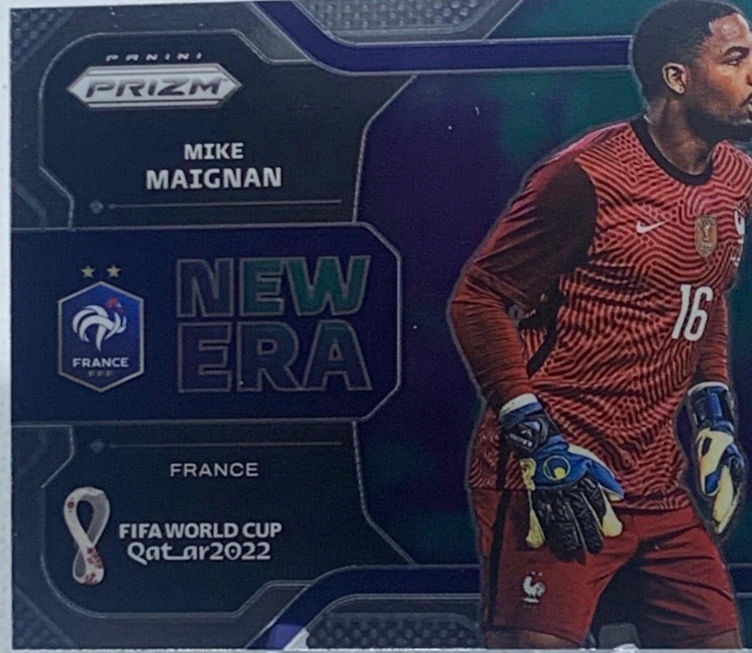 Mike Maignan #10 Soccer Cards 2022 Panini Prizm World Cup New Era