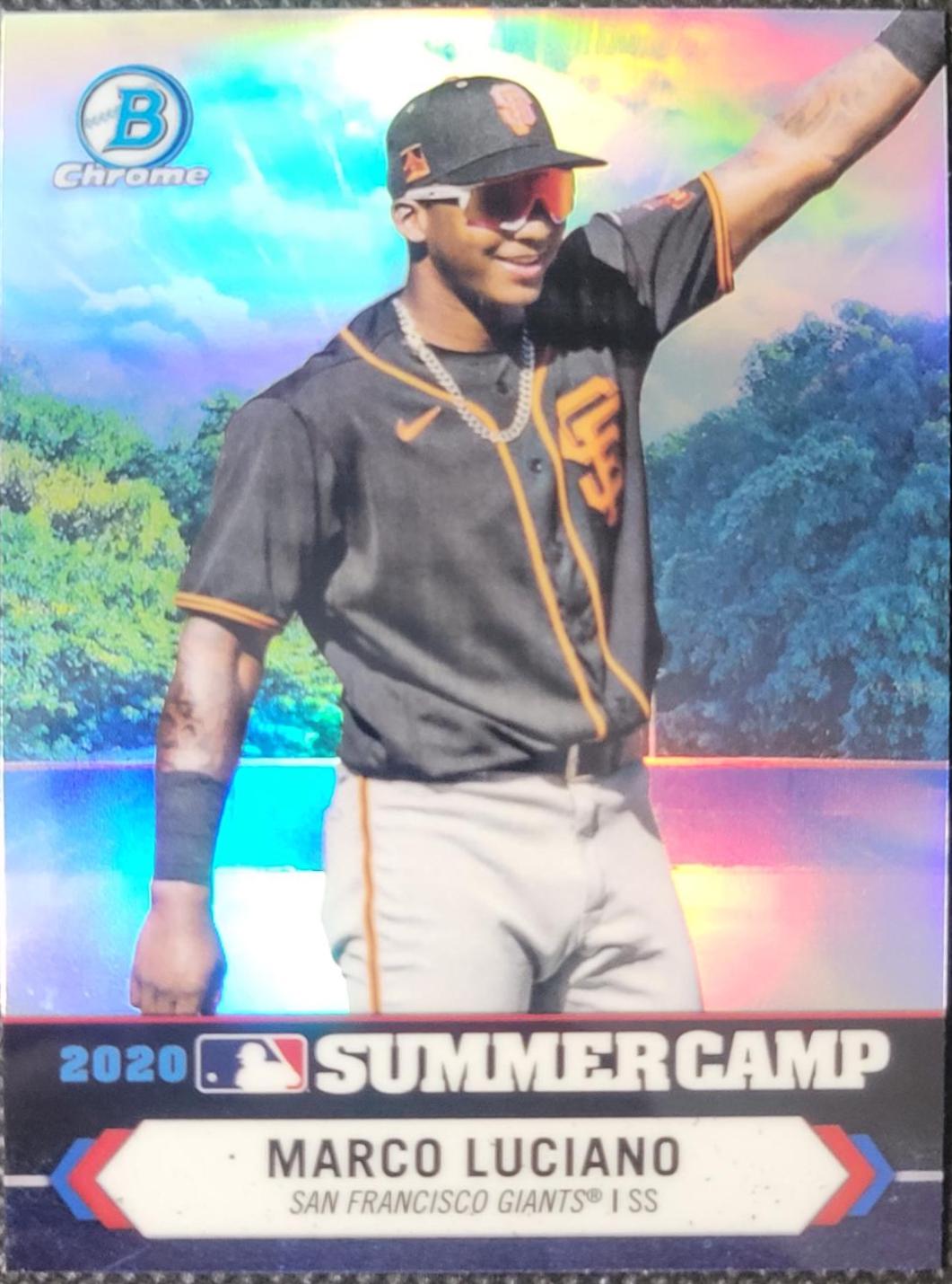Marco Luciano #SC-6 Baseball Cards 2021 Bowman Chrome 2020 Summer Camp