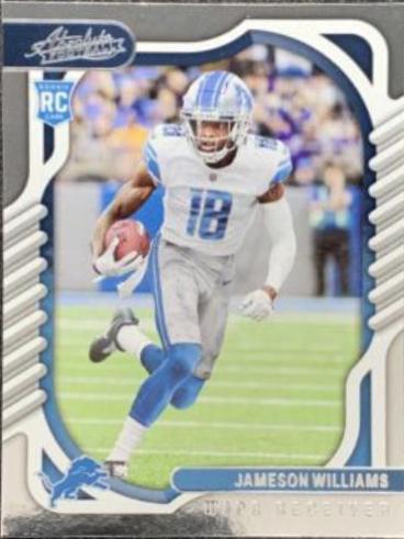 Jameson Williams #108 Football Cards 2022 Panini Absolute