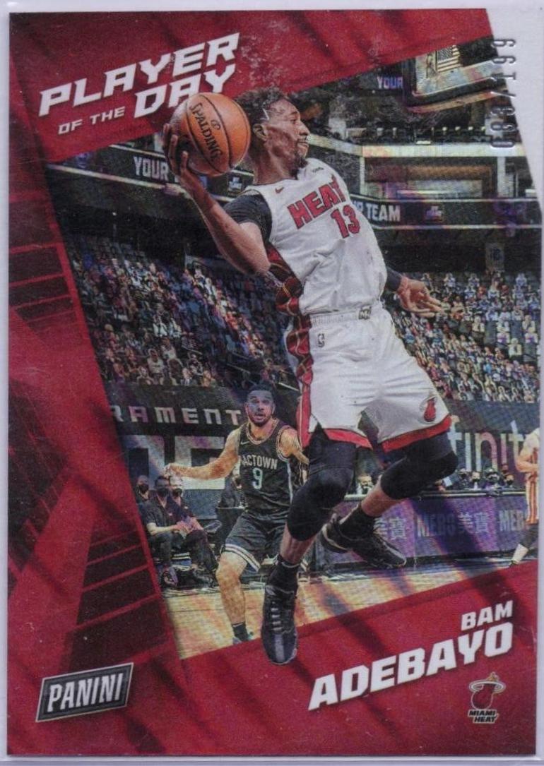 Bam Adebayo #26 2021 Panini NBA Player Of The Day