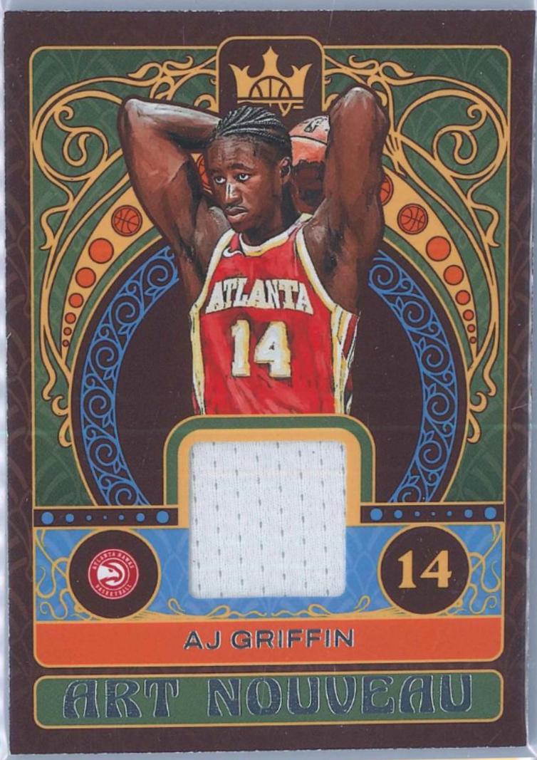 AJ Griffin #AN-AJG Basketball Cards 2022 Panini Court Kings Art Nouveau