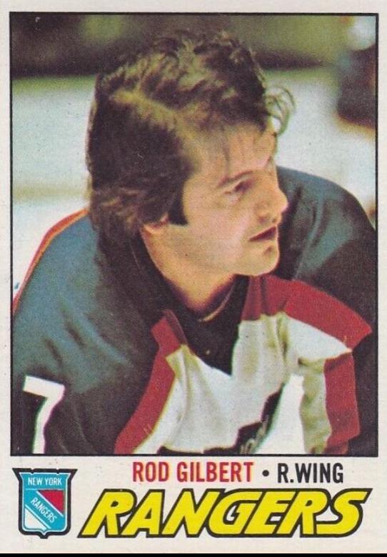 Rod Gilbert #25 Hockey Cards 1977 Topps