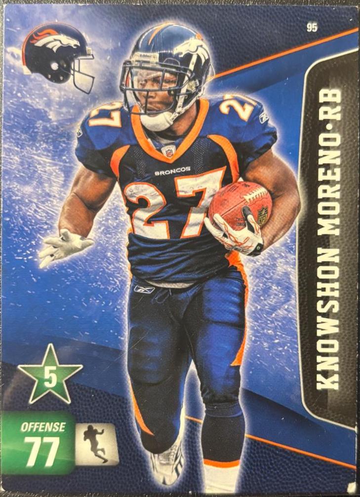 Knowshon Moreno #95 Football Cards 2011 Panini Adrenalyn XL