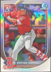 Kristian Campbell [Image Variation] #58 Baseball Cards 2025 Bowman Chrome Prices