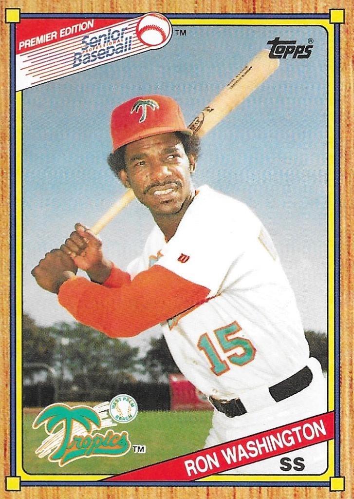 Ron Washington #44 Baseball Cards 1989 Topps Senior League