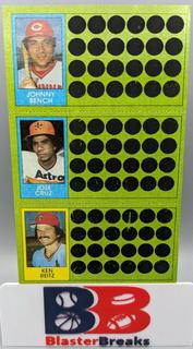 Johnny Bench, Jose Cruz, Ken Reitz