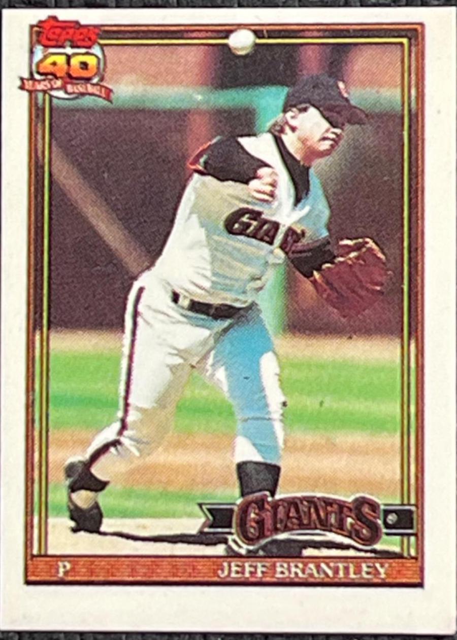 Jeff Brantley #17 Baseball Cards 1991 Topps Micro