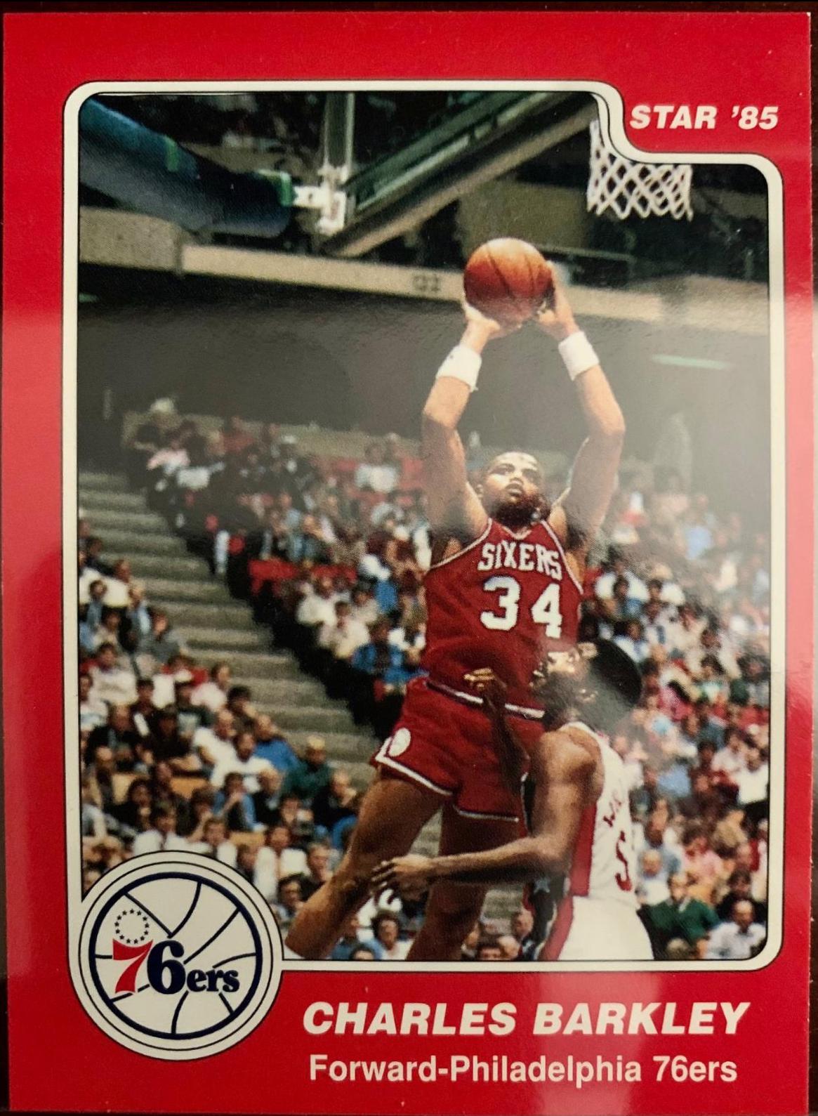 Chrales Barkley #202 Basketball Cards 1984 Star