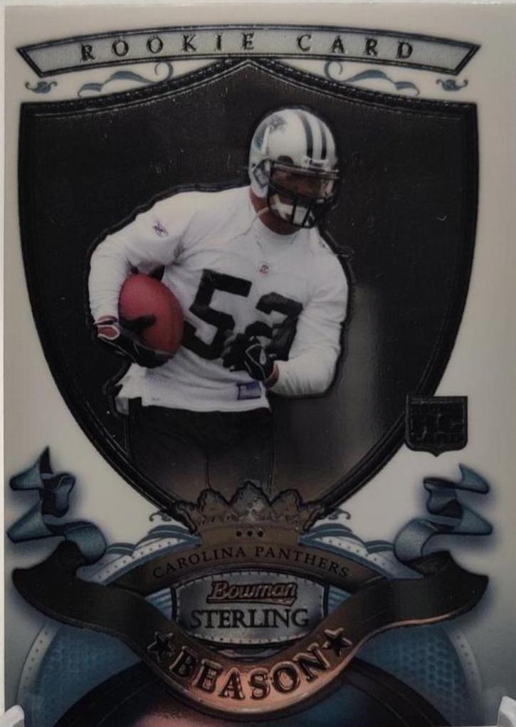 Jon Beason #10 Football Cards 2007 Bowman Sterling