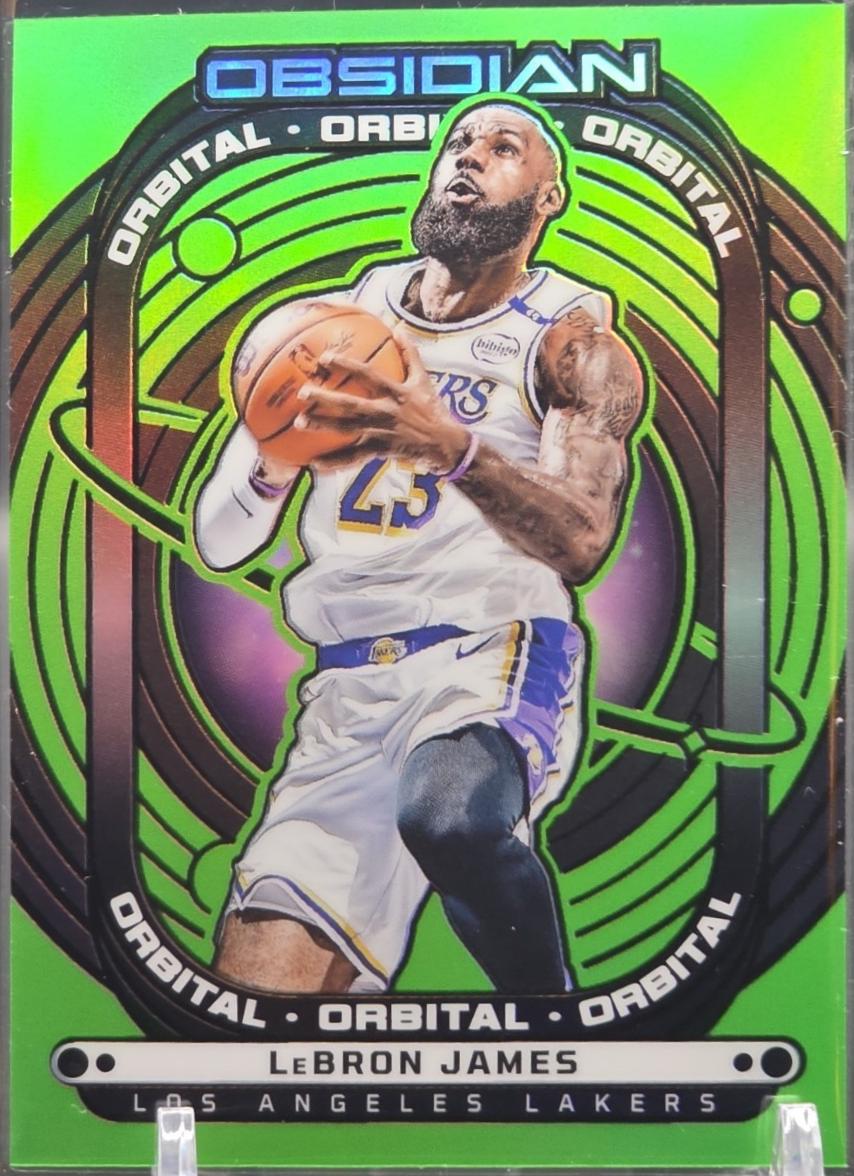 LeBron James [Electric Etch Green Flood] #16
