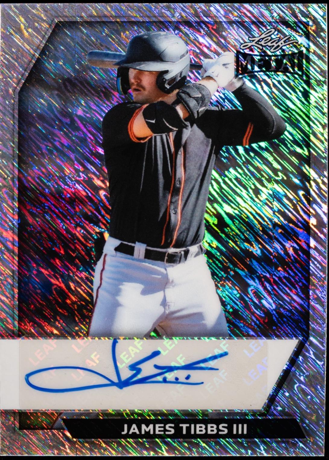 James Tibbs III #BA-JT1 2026 Leaf Metal Autograph Baseball