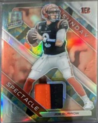 Joe Burrow #5 Football Cards 2023 Panini Spectra Sunday Spectacle
