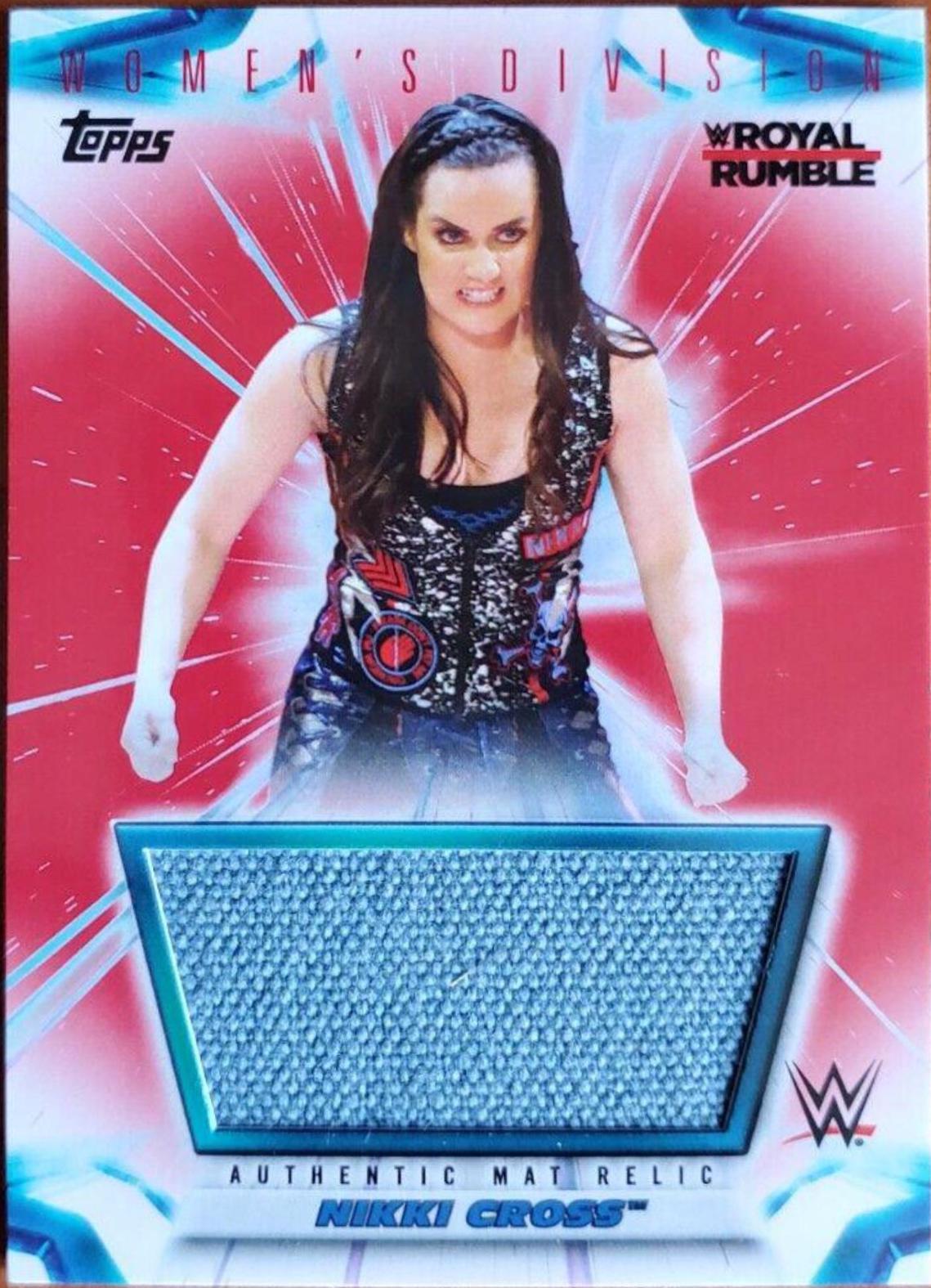 Nikki Cross #MR-NC Wrestling Cards 2021 Topps WWE Women’s Division Mat Relics
