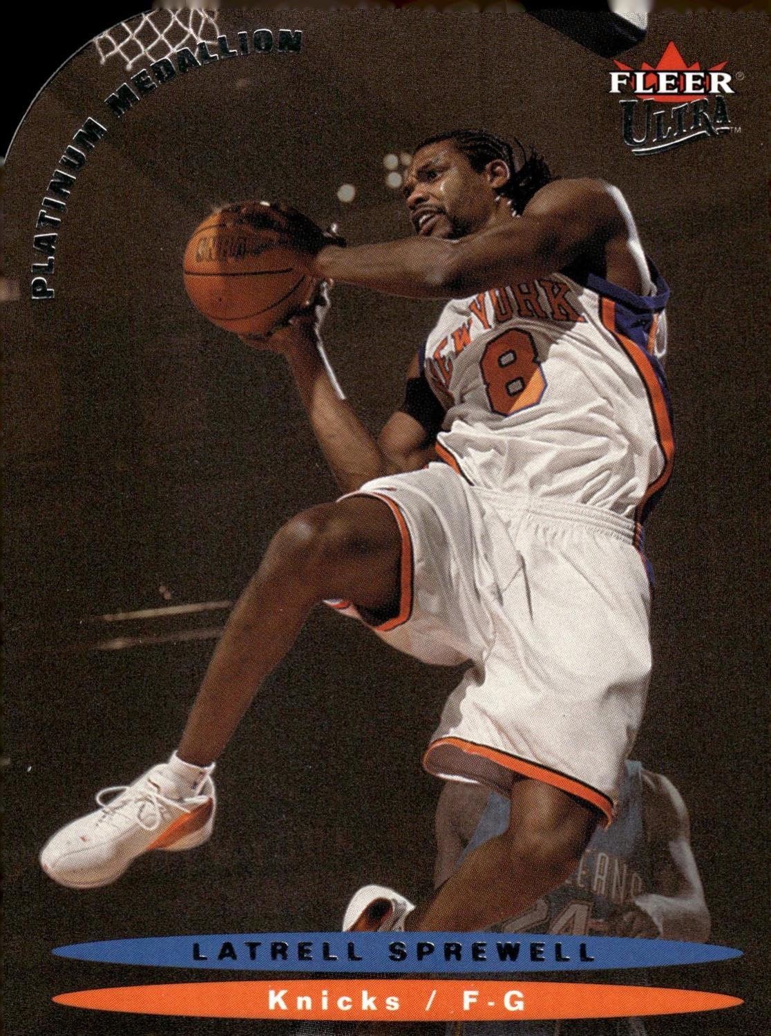 Latrell Sprewell #140 2003 Ultra Platinum Medallion Basketball